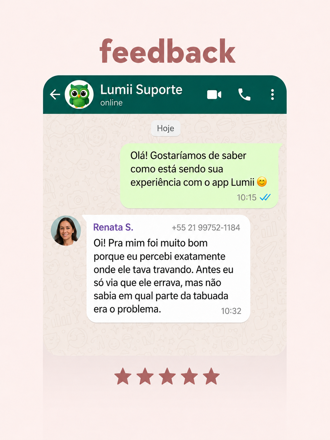 Depoimento de cliente Lumii